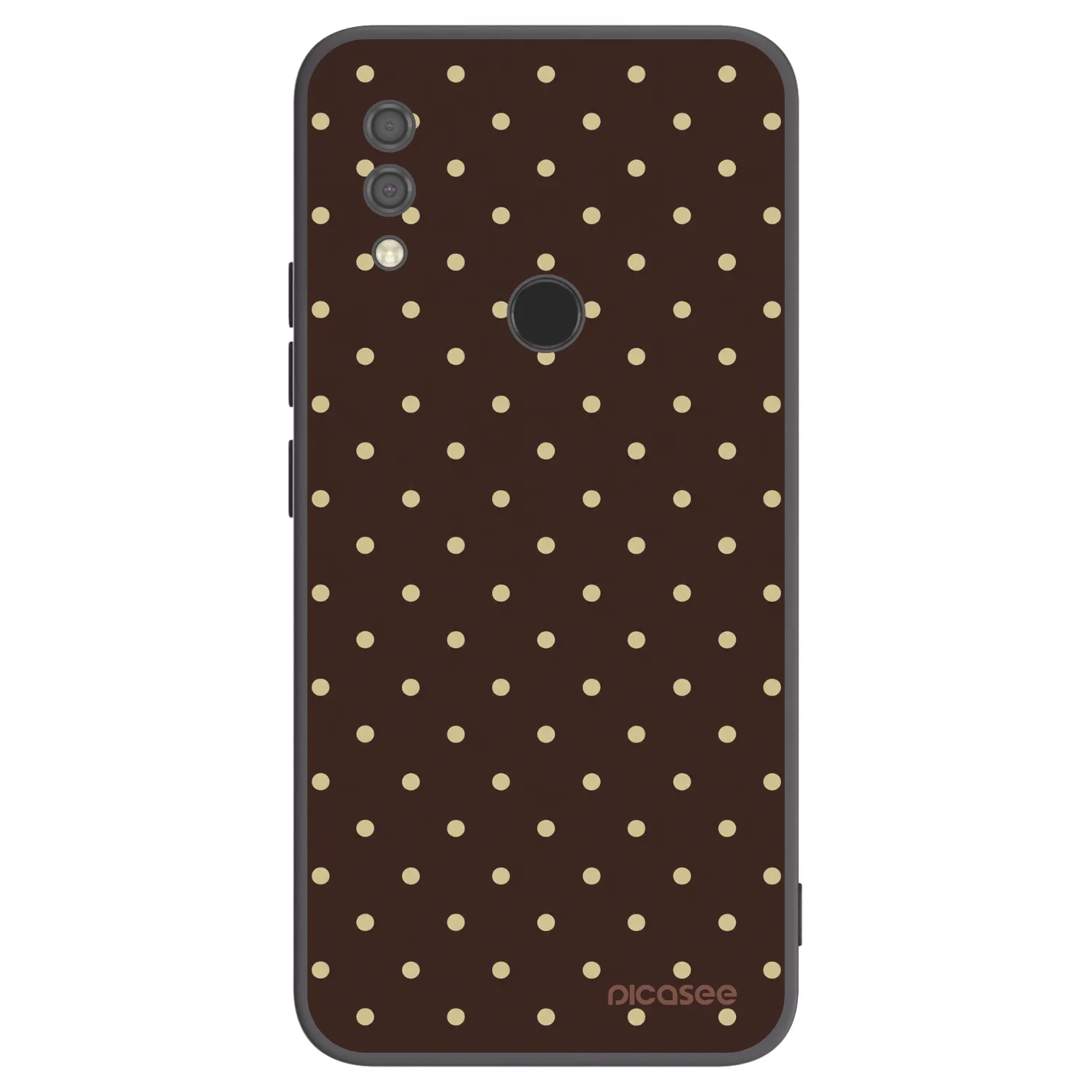 Picasee crna silikonska maskica za Xiaomi Redmi 7 - Vanilla Dots & Chocolate