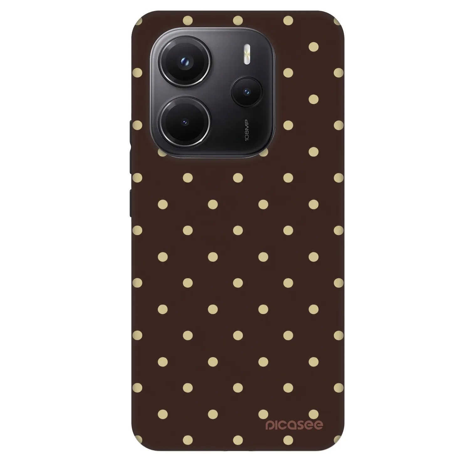Picasee Fashion Case za Xiaomi Redmi Note 14 5G - Vanilla Dots & Chocolate