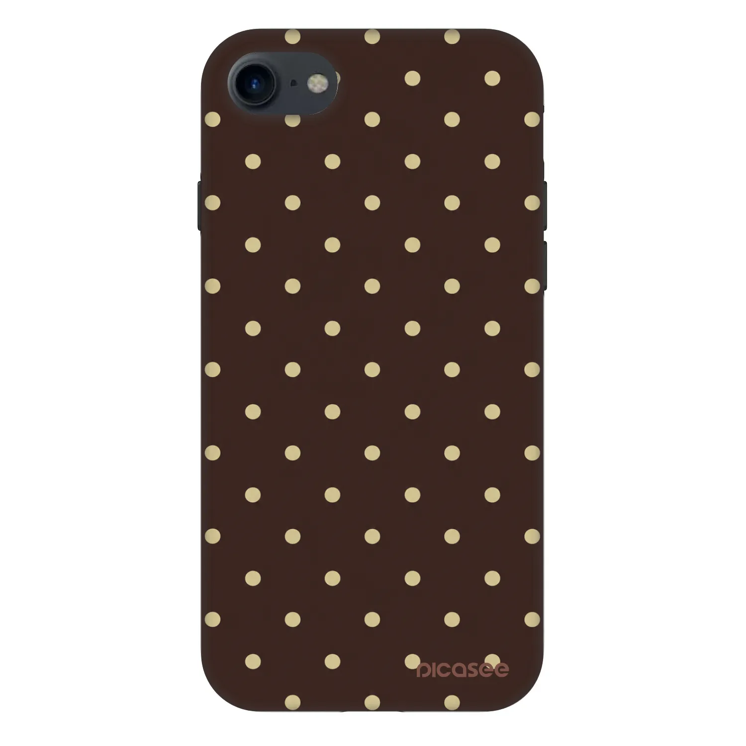 Picasee Fashion Case za Apple iPhone 8 - Vanilla Dots & Chocolate