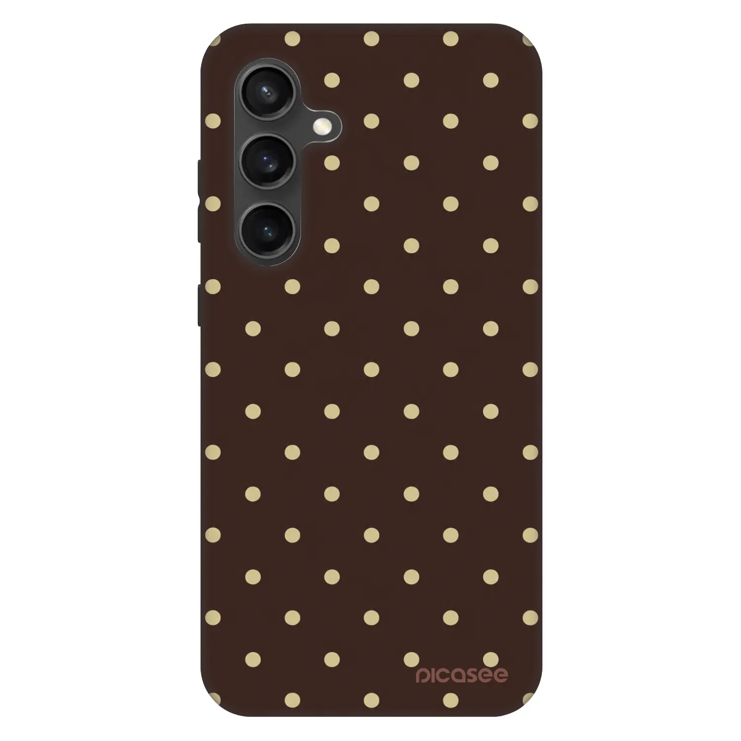 Picasee Fashion Case za Samsung Galaxy S24 FE S721B - Vanilla Dots & Chocolate