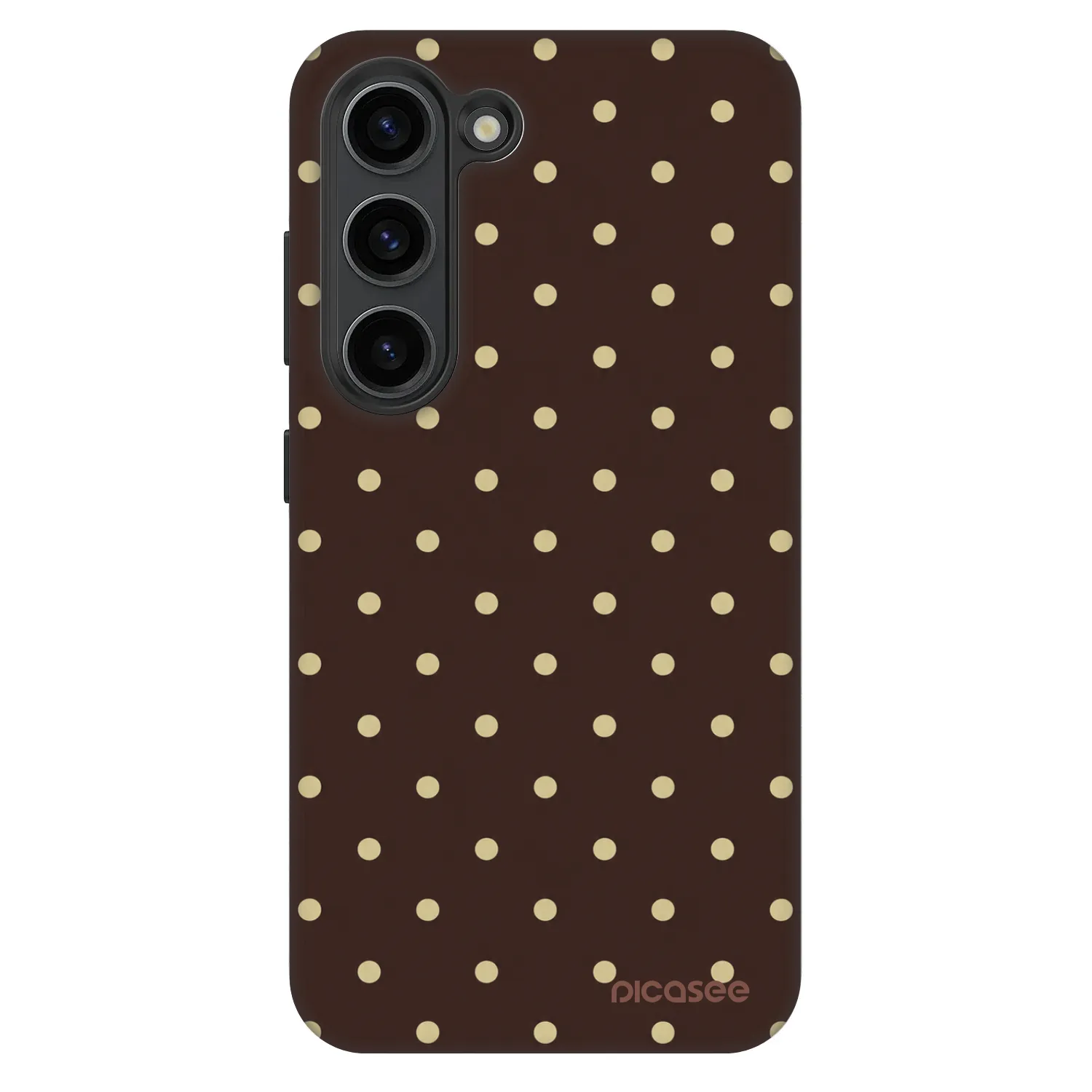 Picasee Fashion Case za Samsung Galaxy S23+ 5G - Vanilla Dots & Chocolate