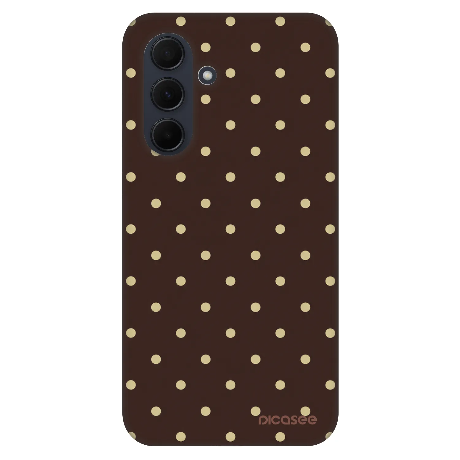 Picasee Fashion Case za Samsung Galaxy A35 5G A356B - Vanilla Dots & Chocolate