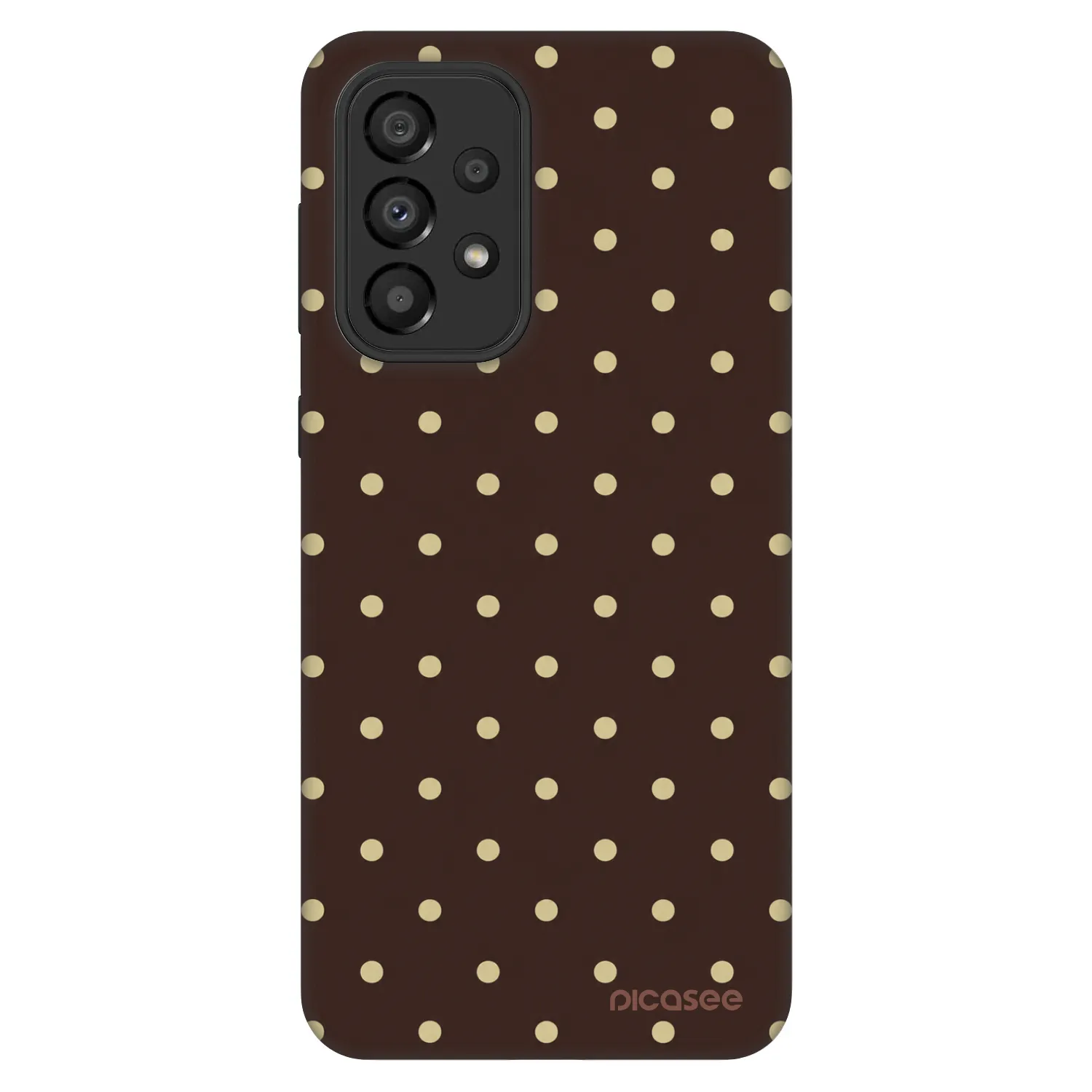 Picasee Fashion Case za Samsung Galaxy A33 5G A336 - Vanilla Dots & Chocolate