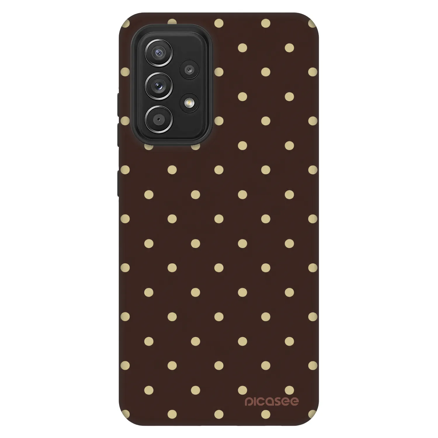 Picasee Fashion Case za Samsung Galaxy A52 5G A525F - Vanilla Dots & Chocolate