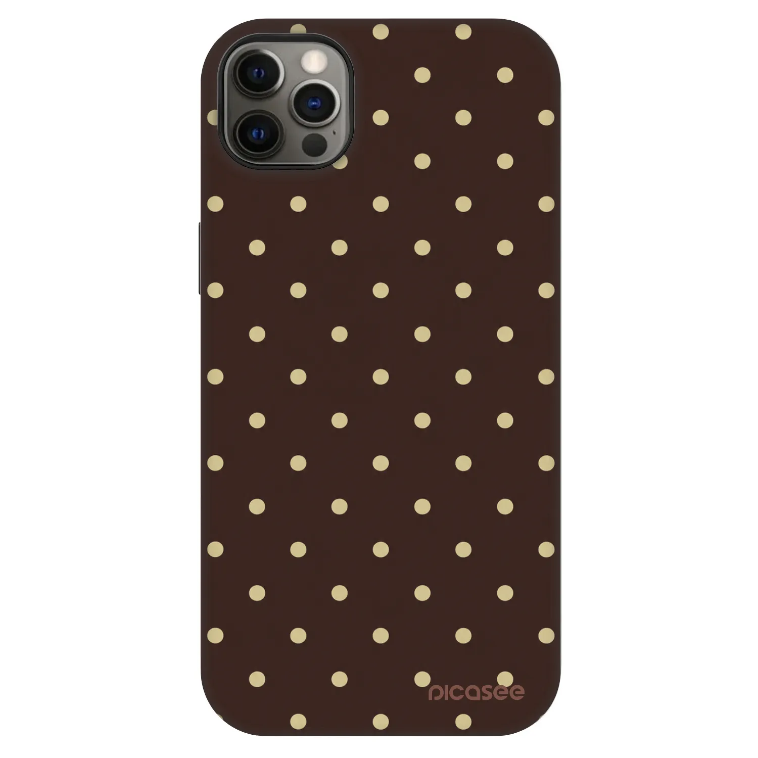Picasee Fashion Case MagSafe za Apple iPhone 12 Pro Max - Vanilla Dots & Chocolate