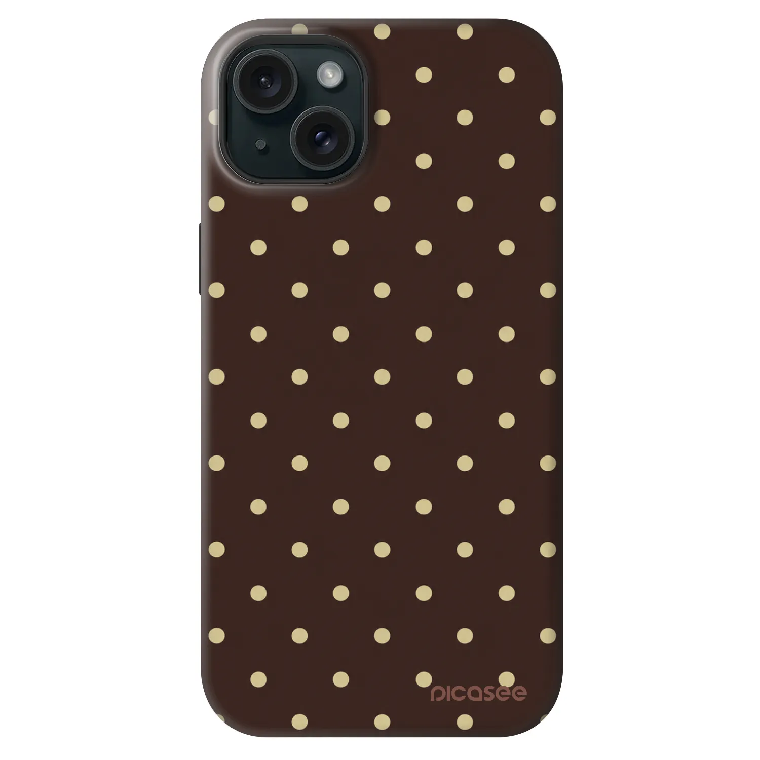 Picasee Fashion Case MagSafe za Apple iPhone 14 Plus - Vanilla Dots & Chocolate