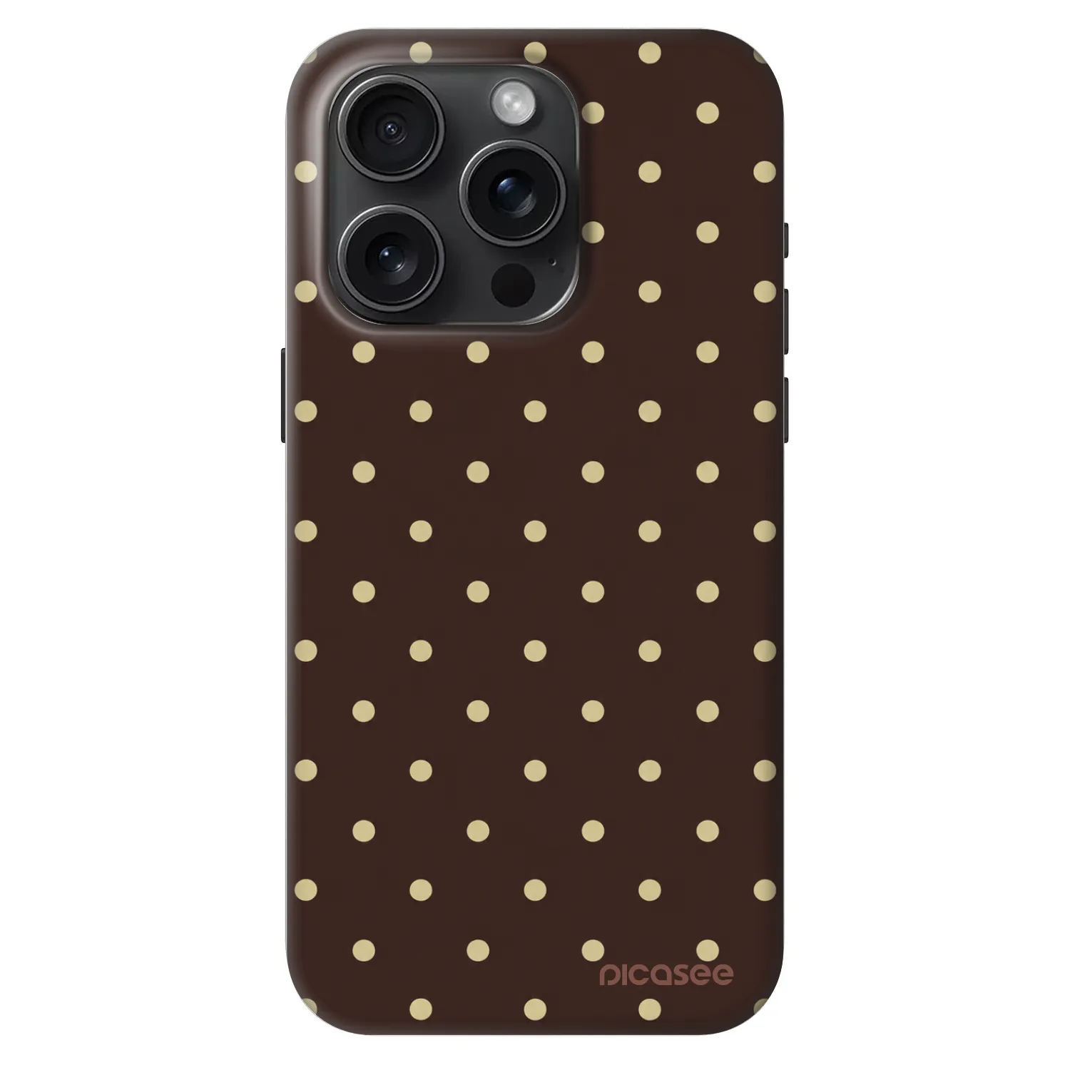 Picasee Fashion Case MagSafe za Apple iPhone 15 Pro - Vanilla Dots & Chocolate
