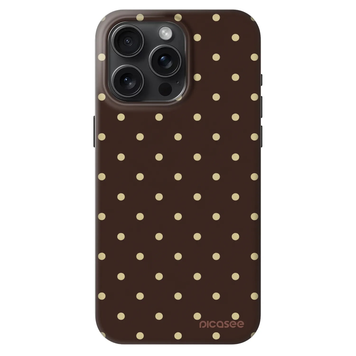 Picasee Fashion Case MagSafe za Apple iPhone 15 Pro Max - Vanilla Dots & Chocolate