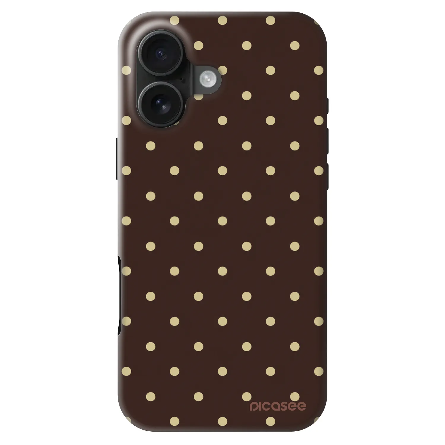 Picasee Fashion Case MagSafe za Apple iPhone 16 - Vanilla Dots & Chocolate