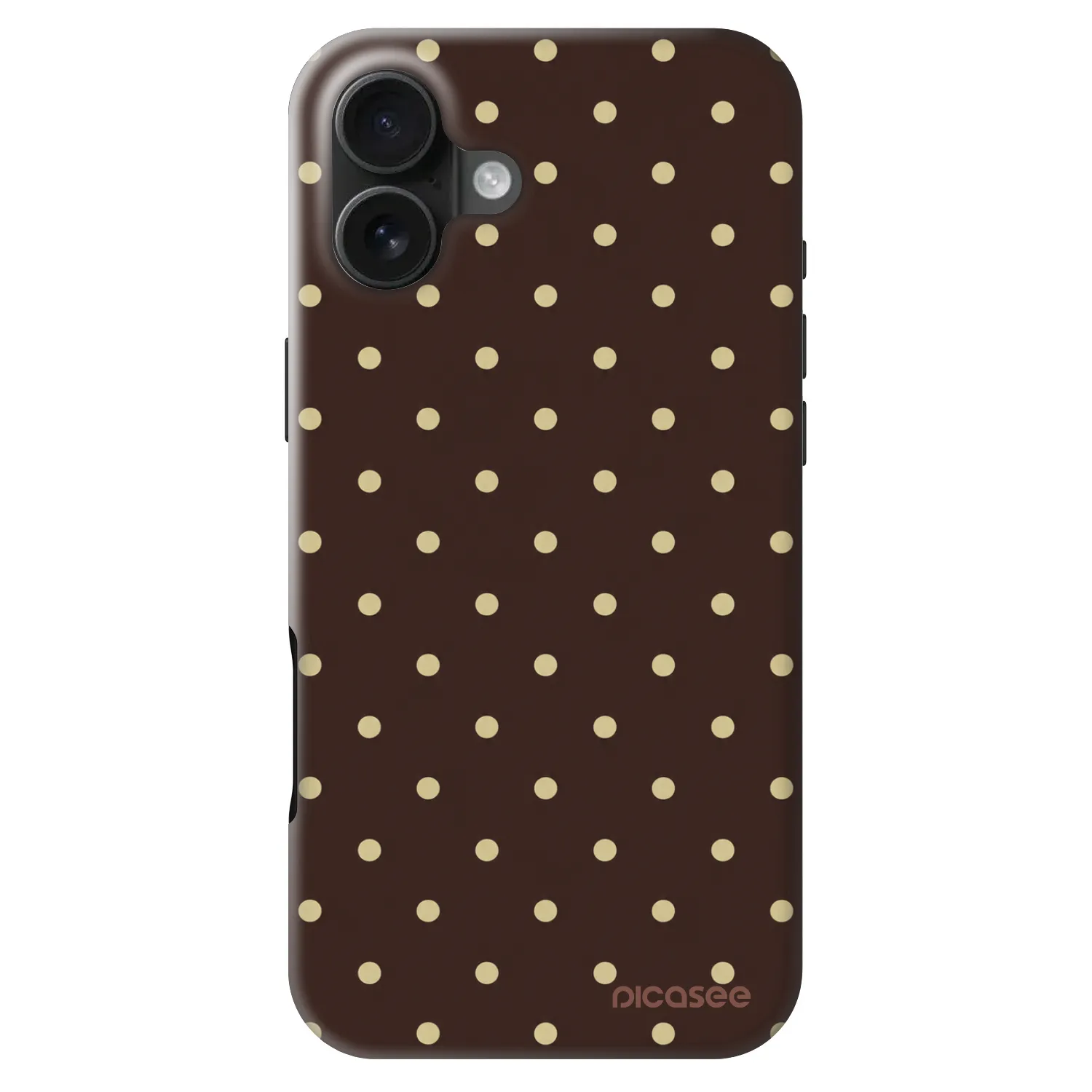 Picasee Fashion Case MagSafe za Apple iPhone 16 Plus - Vanilla Dots & Chocolate