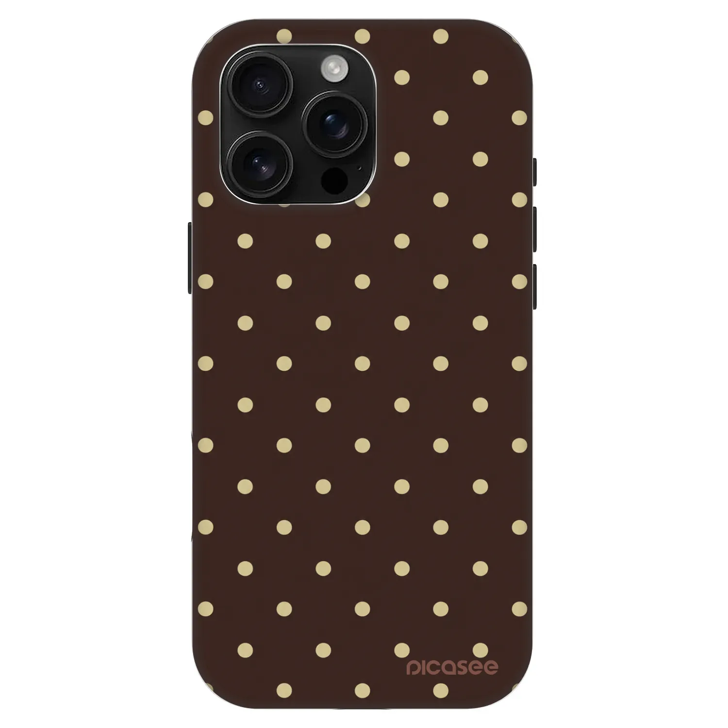 Picasee Fashion Case MagSafe za Apple iPhone 16 Pro Max - Vanilla Dots & Chocolate