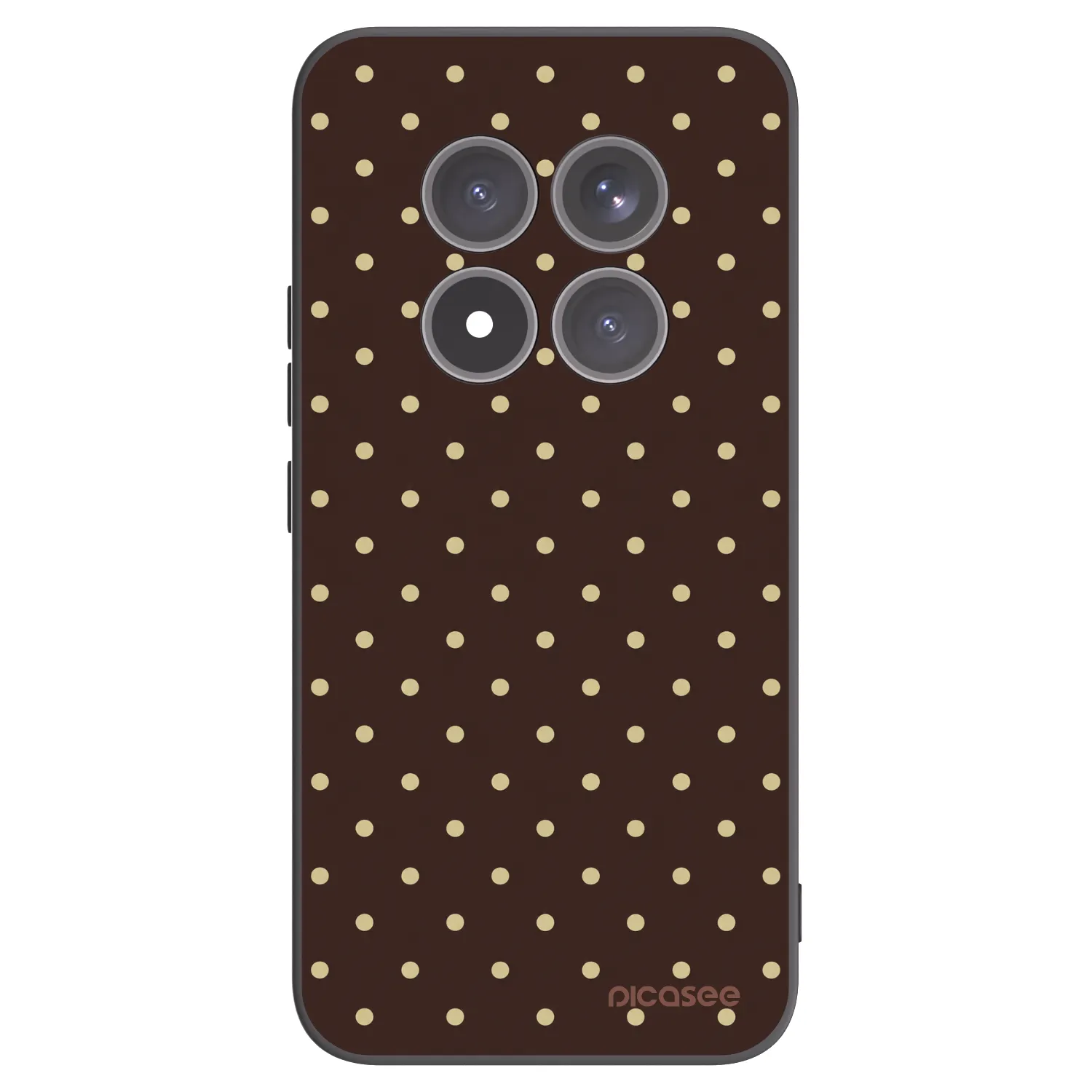 Picasee crna silikonska maskica za Xiaomi Redmi Note 15 Pro+ - Vanilla Dots & Chocolate