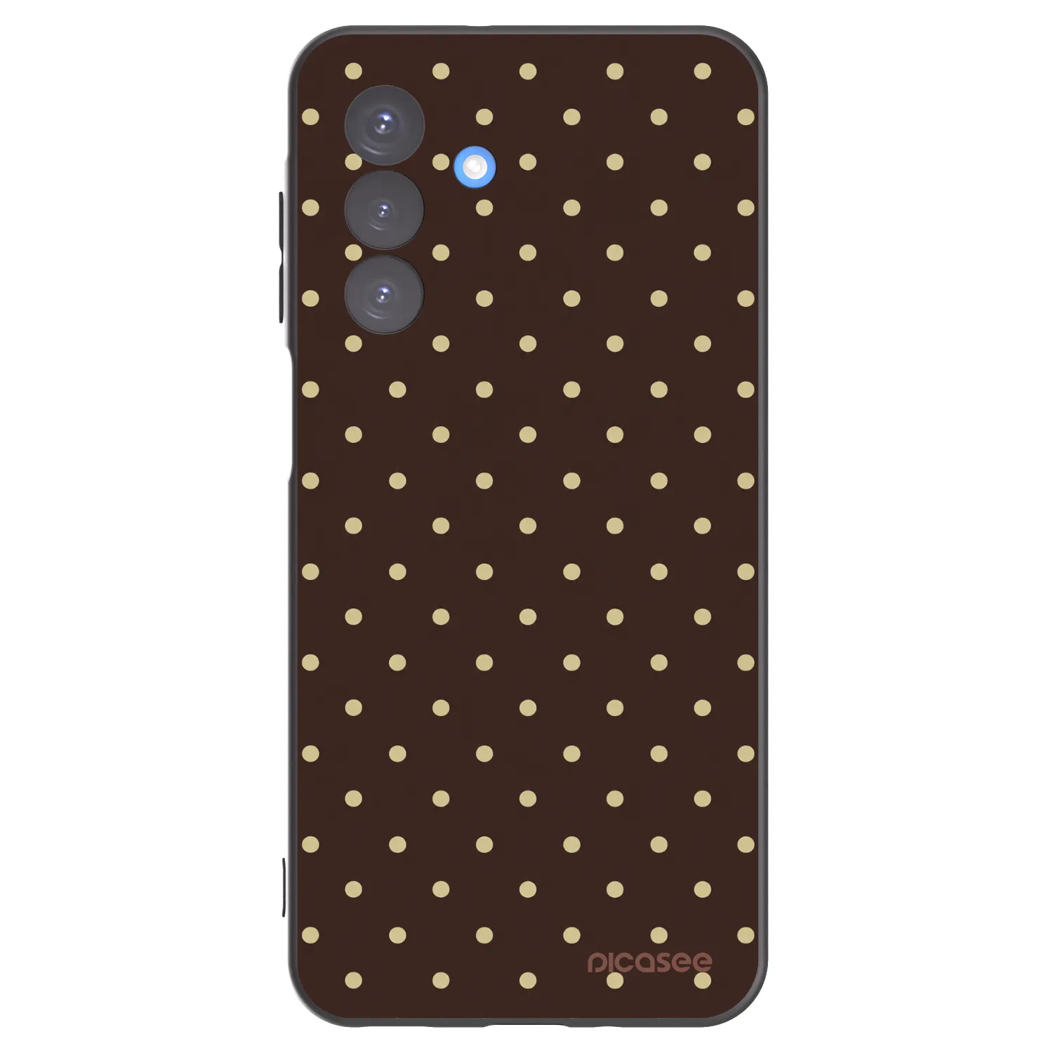 Picasee crna silikonska maskica za Samsung Galaxy A17 5G - Vanilla Dots & Chocolate