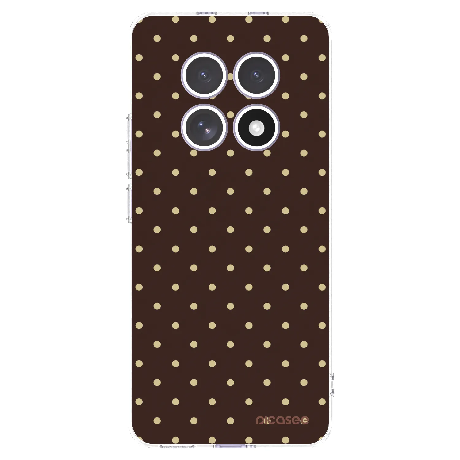 Picasee silikonska prozirna maskica za Xiaomi Redmi Note 15 4G - Vanilla Dots & Chocolate