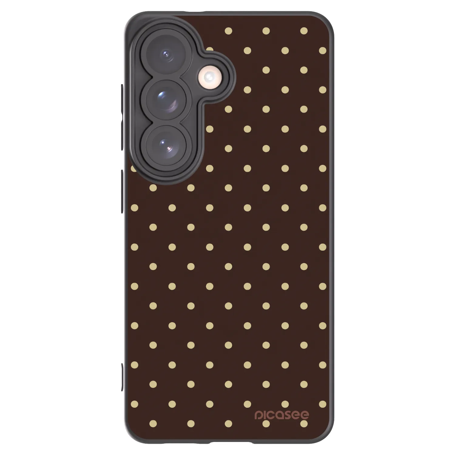 Picasee crna silikonska maskica za Samsung Galaxy S26 - Vanilla Dots & Chocolate