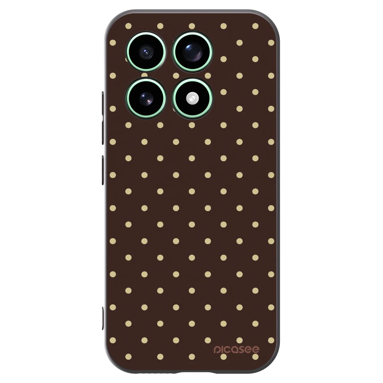 Picasee crna silikonska maskica za Xiaomi 17 - Vanilla Dots & Chocolate