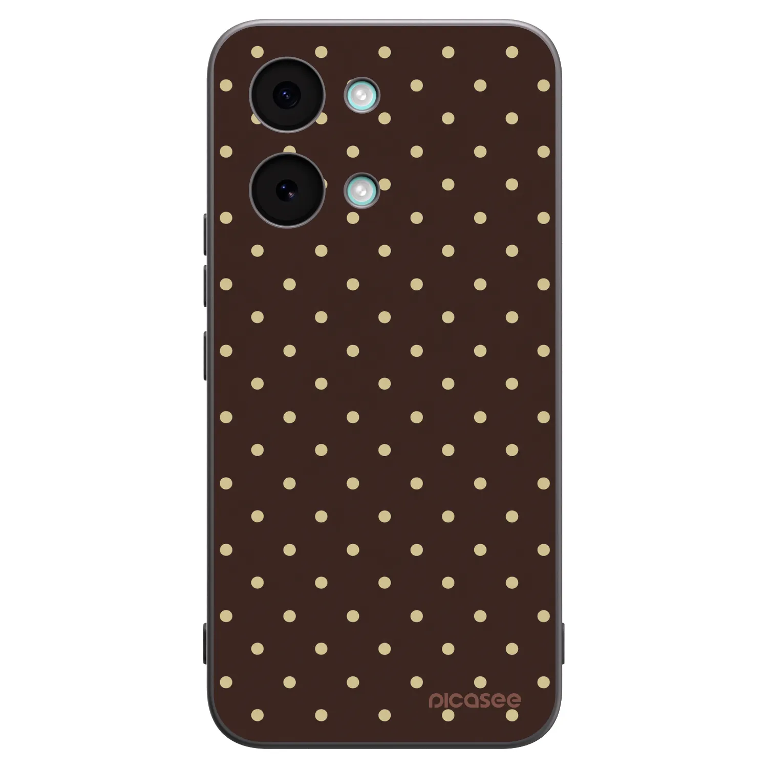Picasee crna silikonska maskica za Xiaomi Poco X8 Pro Max - Vanilla Dots & Chocolate