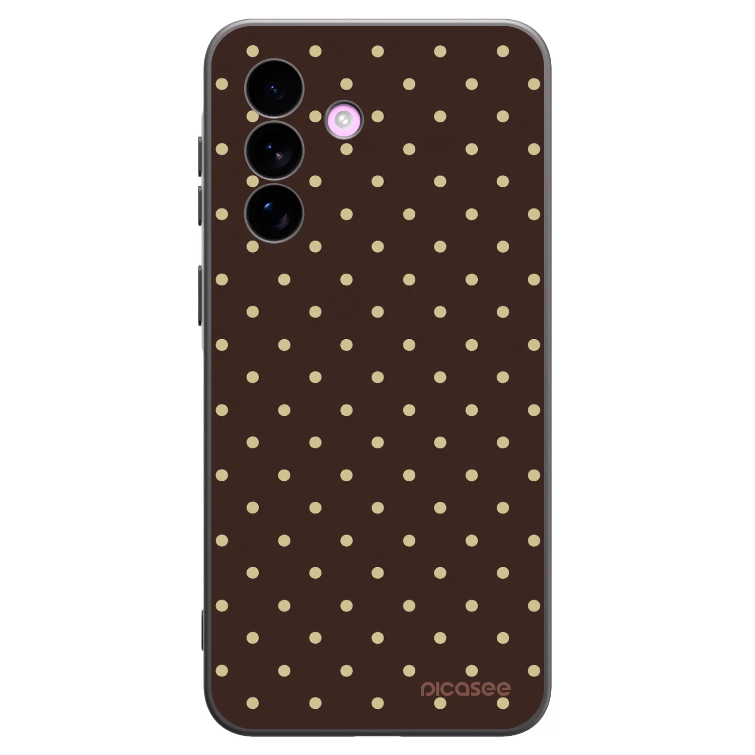 Picasee crna silikonska maskica za Samsung Galaxy A57 5G - Vanilla Dots & Chocolate