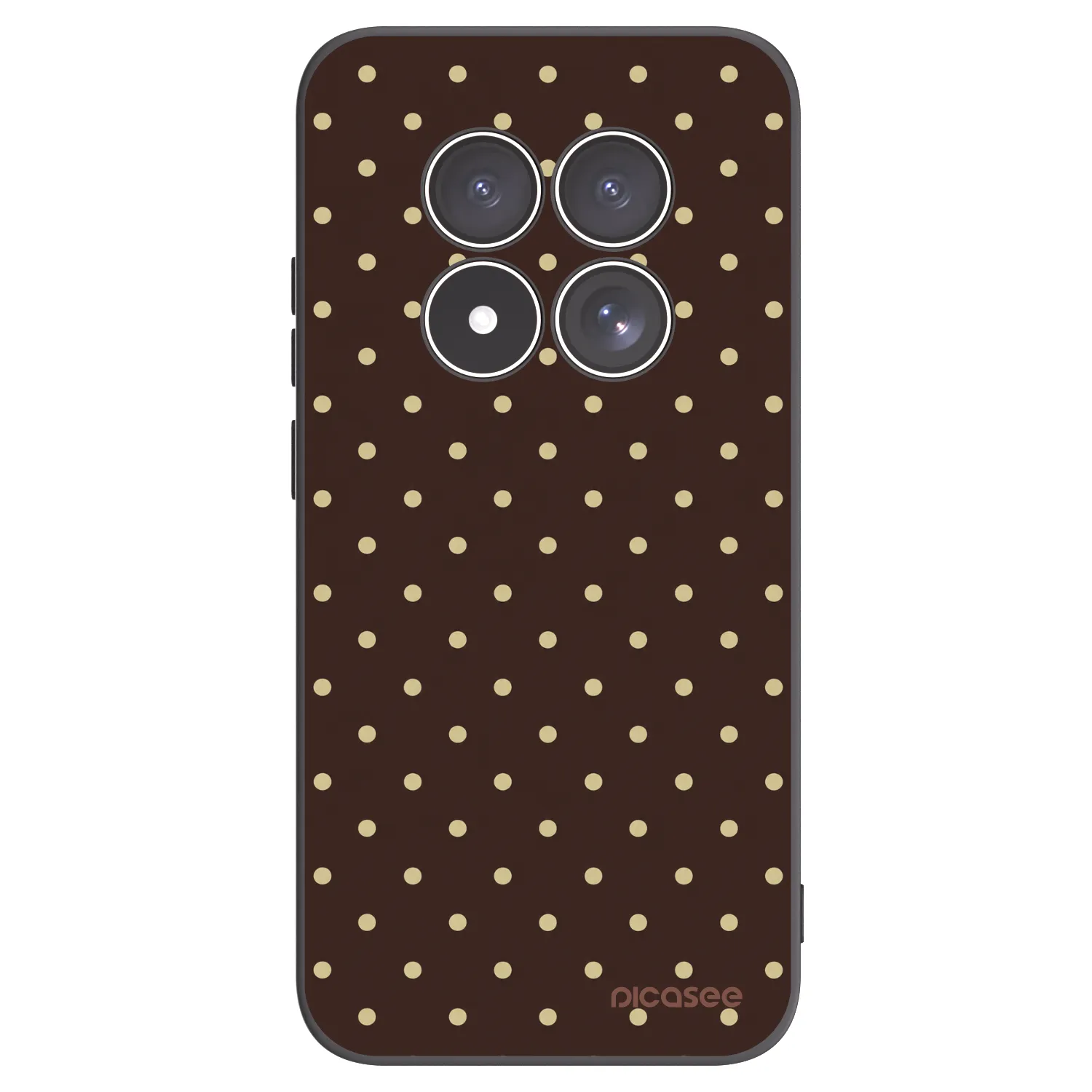 Picasee crna silikonska maskica za Xiaomi Redmi Note 15 Pro 5G - Vanilla Dots & Chocolate