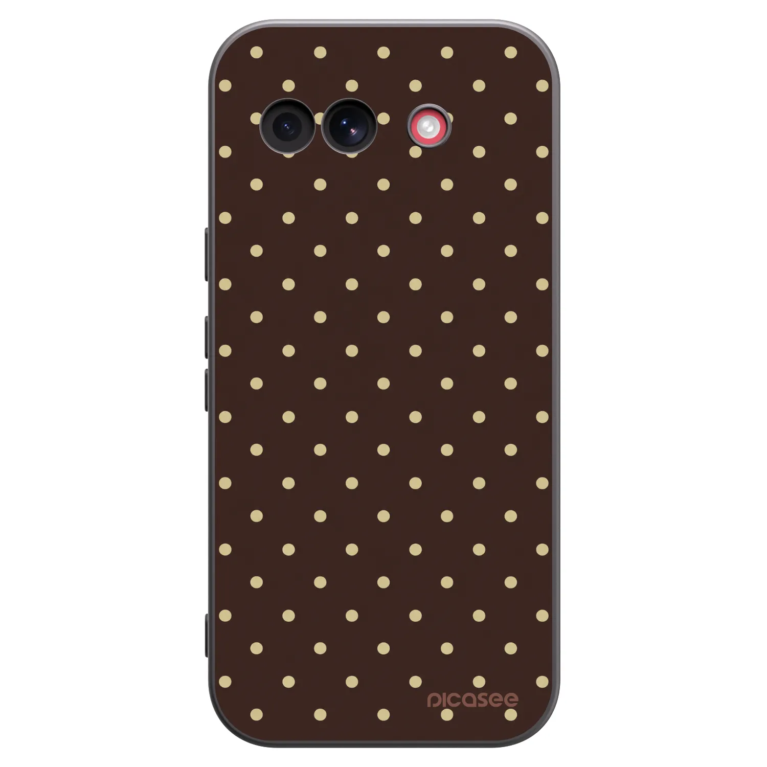 Picasee crna silikonska maskica za Google Pixel 10a - Vanilla Dots & Chocolate