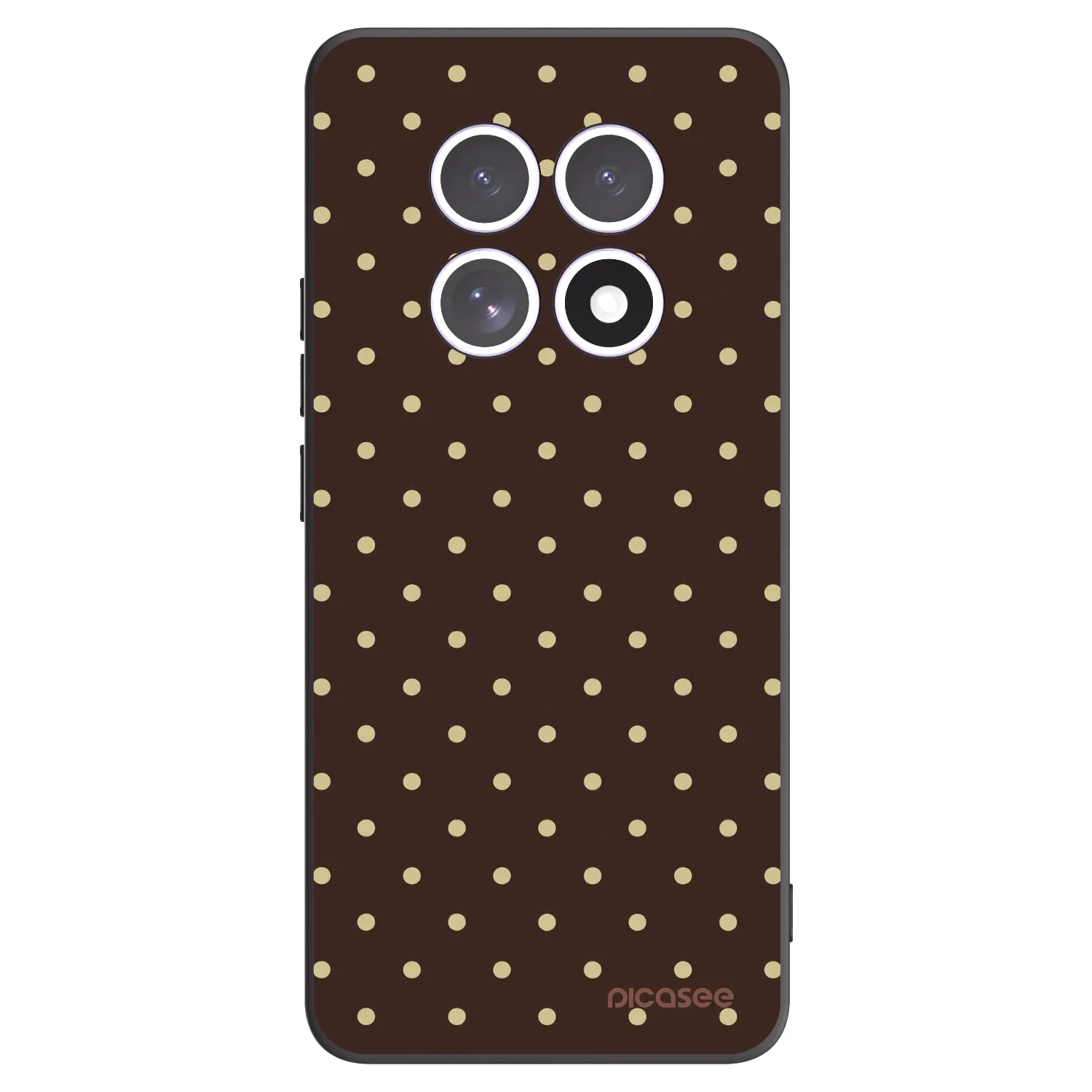 Picasee crna silikonska maskica za Xiaomi Redmi Note 15 5G - Vanilla Dots & Chocolate