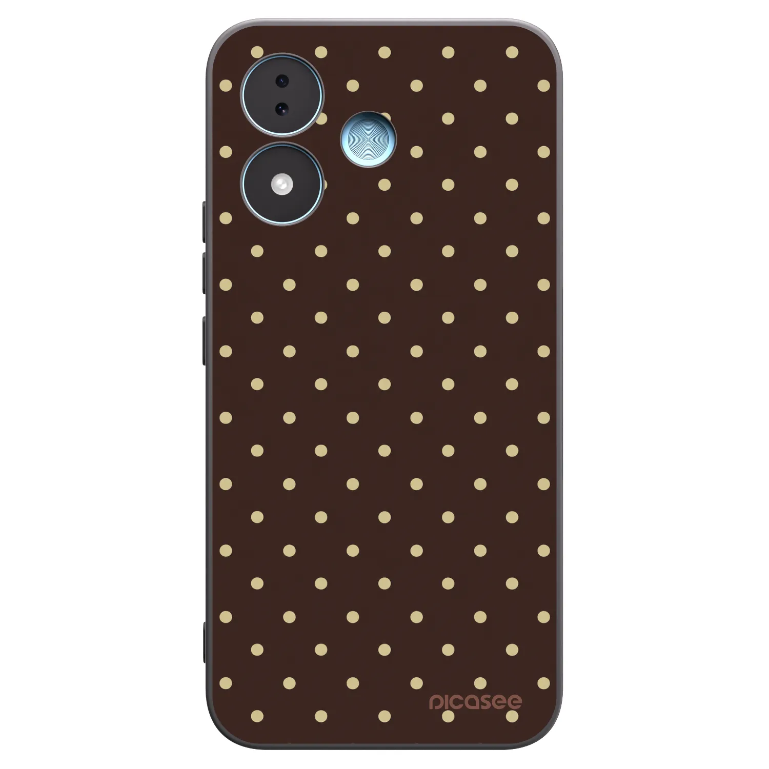 Picasee crna silikonska maskica za Xiaomi Redmi Note 17 5G - Vanilla Dots & Chocolate