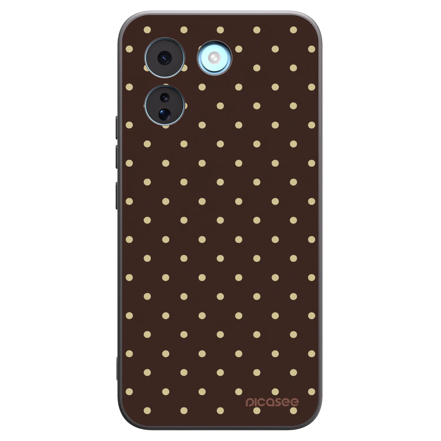 Picasee crna silikonska maskica za Xiaomi Redmi Note 17 Pro MAX 5G - Vanilla Dots & Chocolate