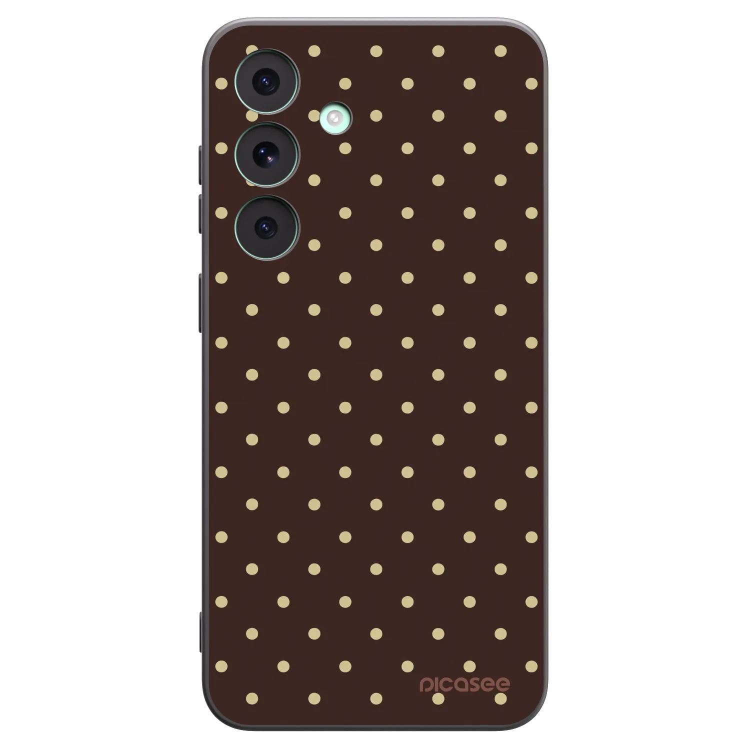 Picasee crna silikonska maskica za Samsung Galaxy S26 FE - Vanilla Dots & Chocolate