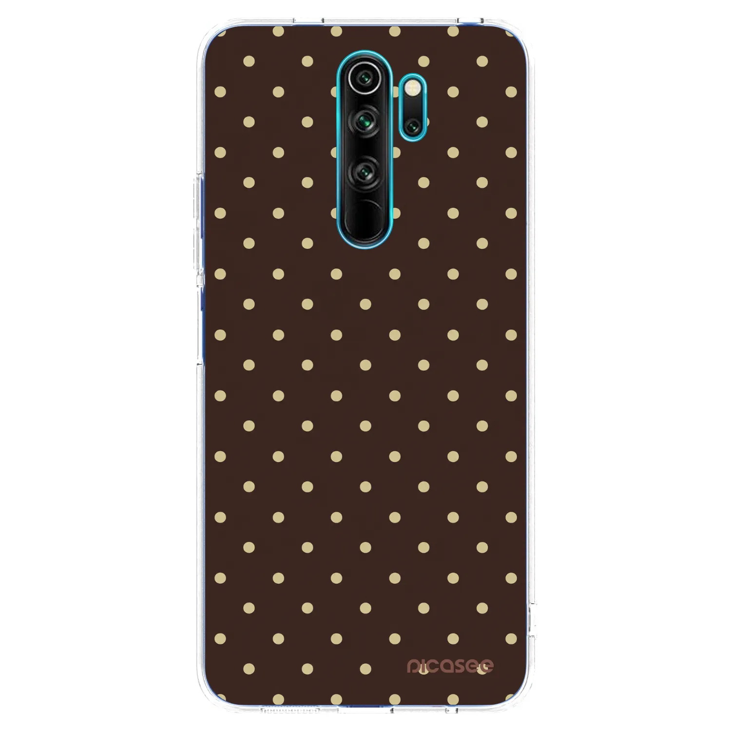 Picasee silikonska prozirna maskica za Xiaomi Redmi Note 8 Pro - Vanilla Dots & Chocolate