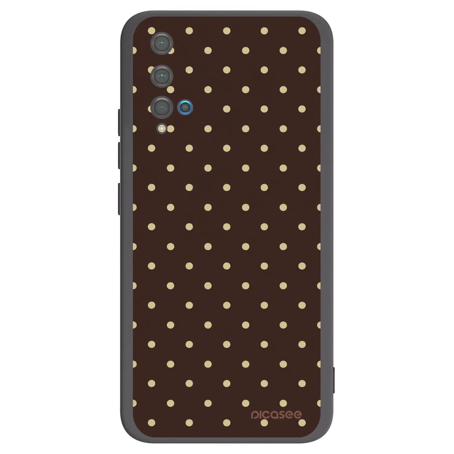Picasee crna silikonska maskica za Huawei Nova 5T - Vanilla Dots & Chocolate