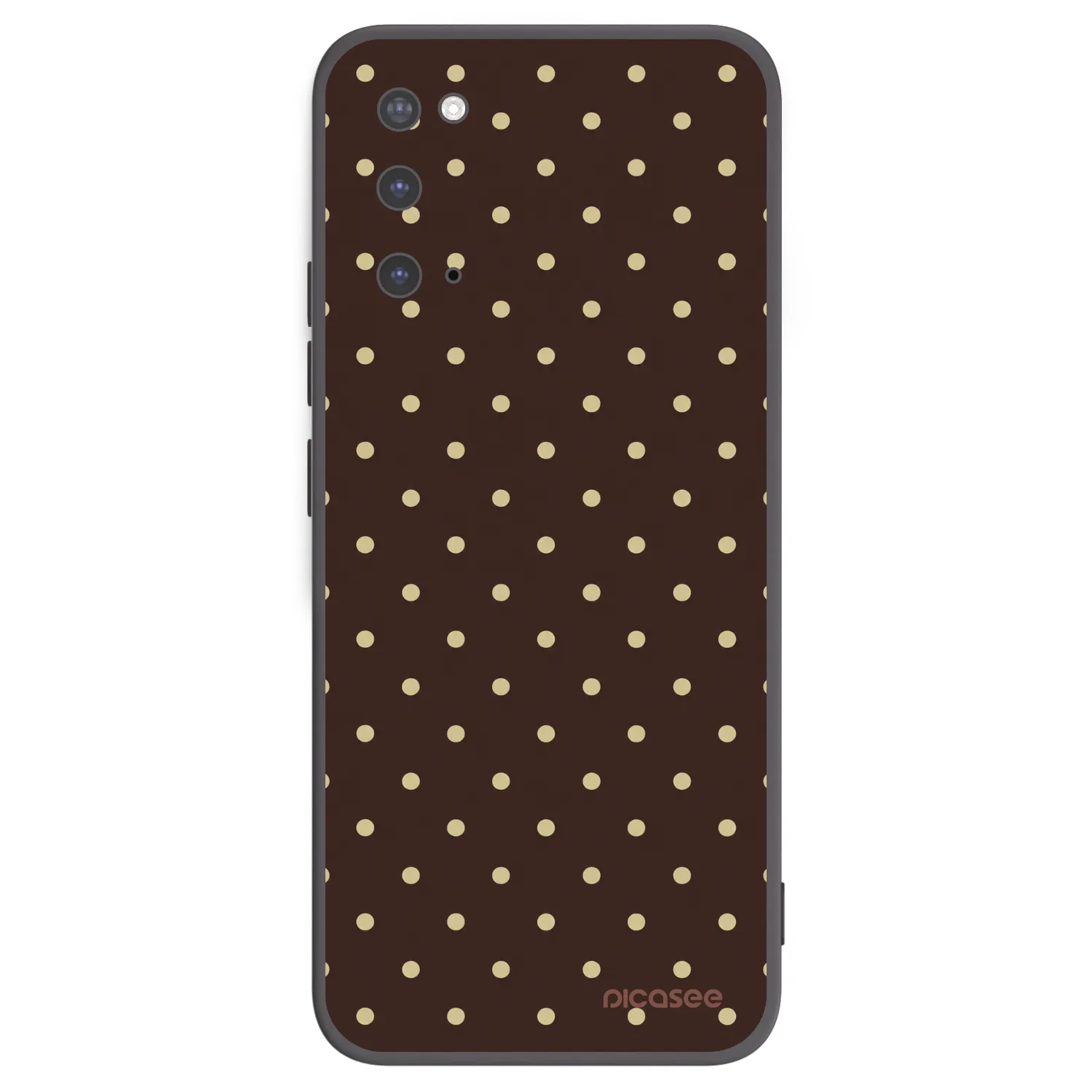 Picasee crna silikonska maskica za Samsung Galaxy S20 G980F - Vanilla Dots & Chocolate