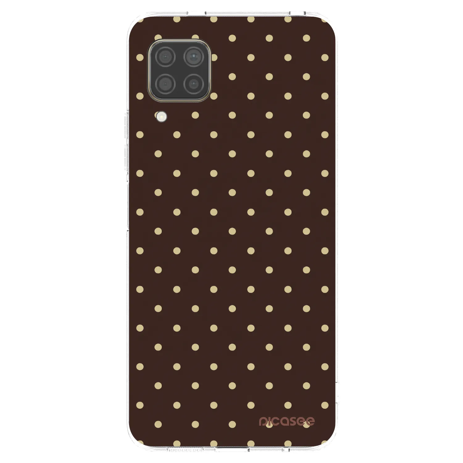 Picasee silikonska prozirna maskica za Huawei P40 Lite - Vanilla Dots & Chocolate