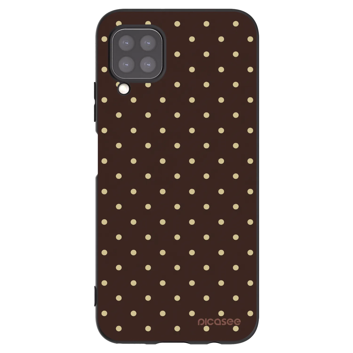 Picasee crna silikonska maskica za Huawei P40 Lite - Vanilla Dots & Chocolate