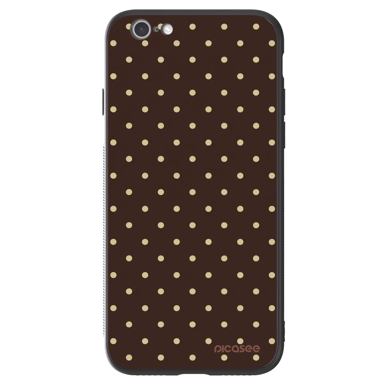 Picasee ULTIMATE CASE za Apple iPhone 6/6S - Vanilla Dots & Chocolate