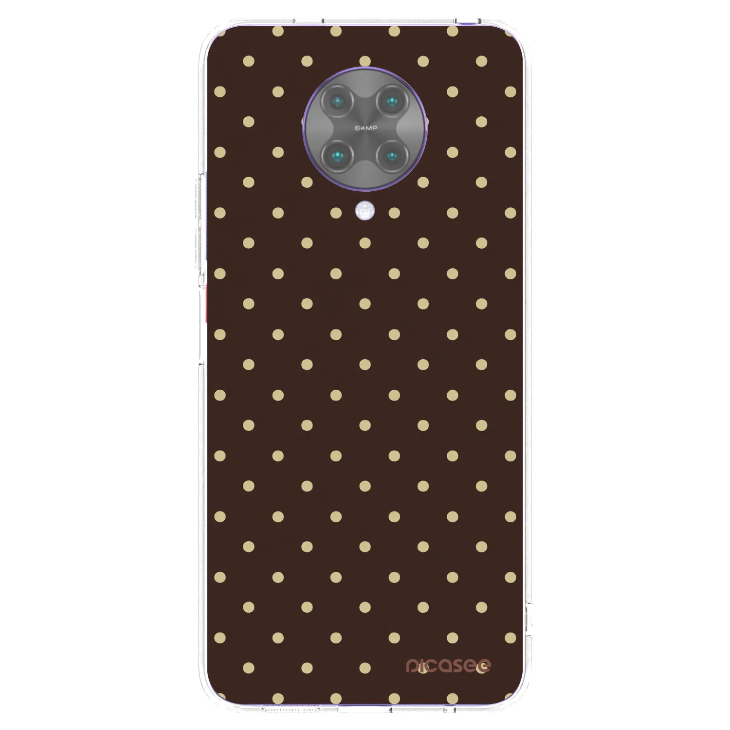 Picasee silikonska prozirna maskica za Xiaomi Poco F2 Pro - Vanilla Dots & Chocolate
