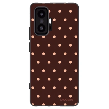 Picasee crna silikonska maskica za Xiaomi 11T - Peach Dots & Chocolate