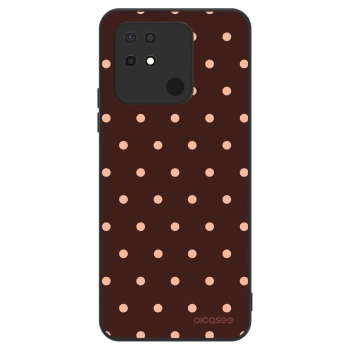 Maskica za Xiaomi Redmi 10C - Peach Dots & Chocolate