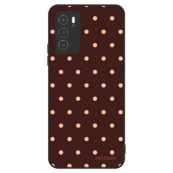 Maskica za OPPO A16s - Peach Dots & Chocolate