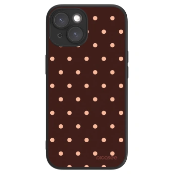 Maskica za Apple iPhone 15 - Peach Dots & Chocolate
