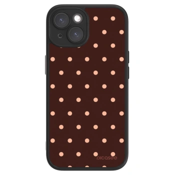 Picasee ULTIMATE CASE za Apple iPhone 15 - Peach Dots & Chocolate