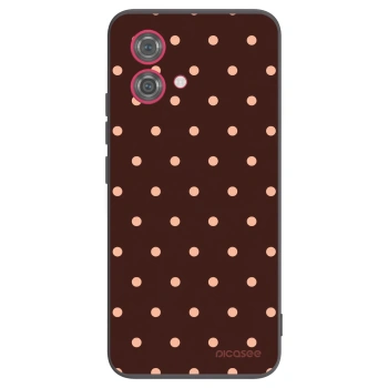 Maskica za Motorola Moto G84 5G - Peach Dots & Chocolate
