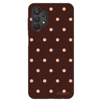 Maskica za Samsung Galaxy A32 5G A326B - Peach Dots & Chocolate