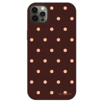 Maskica za Apple iPhone 12 Pro Max - Peach Dots & Chocolate