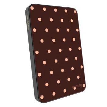 Prijenosni punjač s MagSafe 5 000 mAh Sivo - Peach Dots & Chocolate