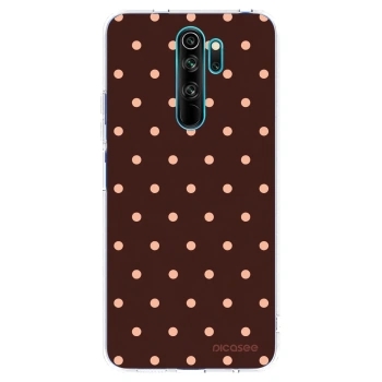 Maskica za Xiaomi Redmi Note 8 Pro - Peach Dots & Chocolate