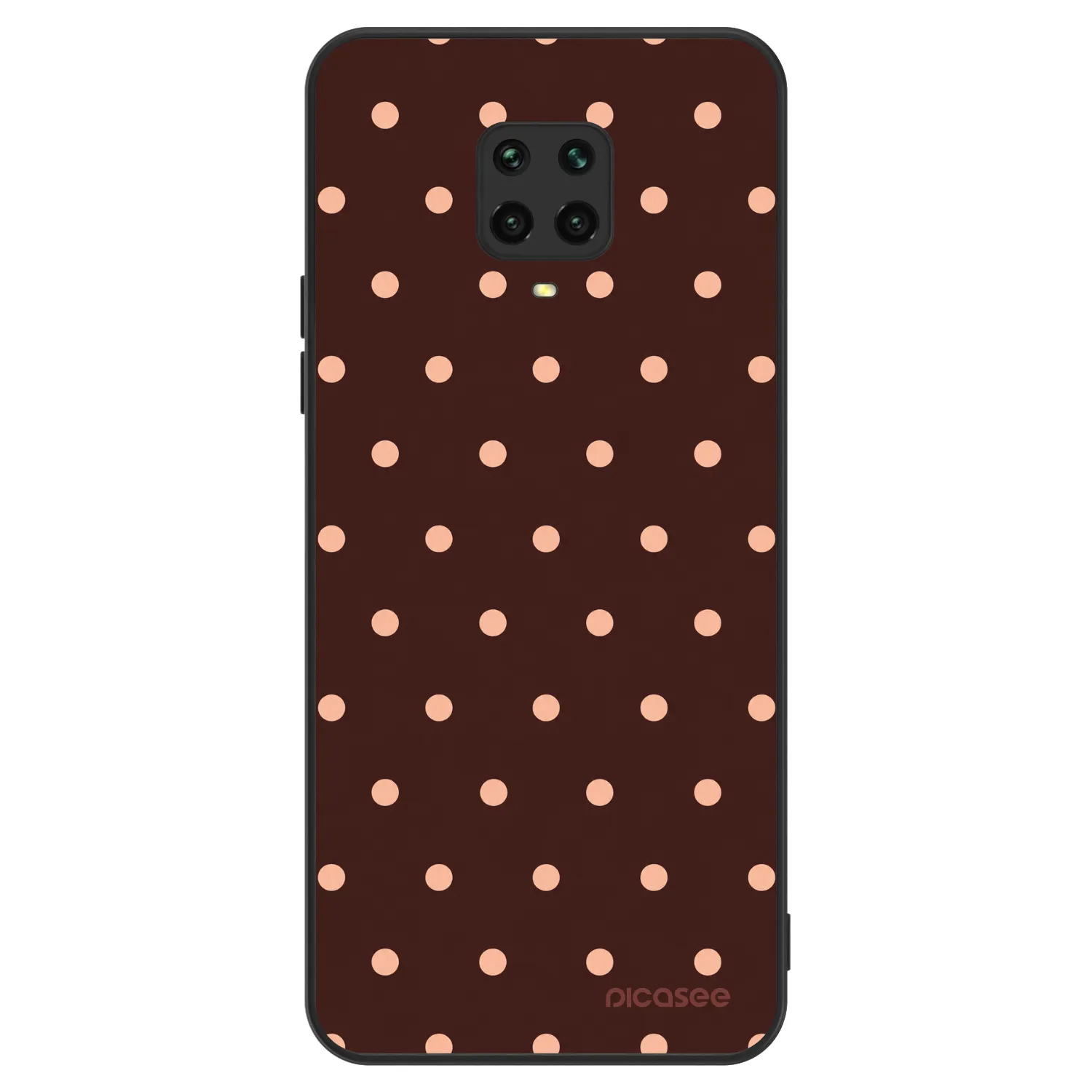 Picasee ULTIMATE CASE za Xiaomi Redmi Note 9 Pro - Peach Dots & Chocolate