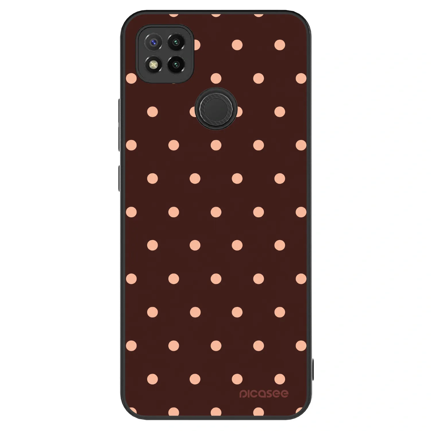 Picasee ULTIMATE CASE za Xiaomi Redmi 9C - Peach Dots & Chocolate