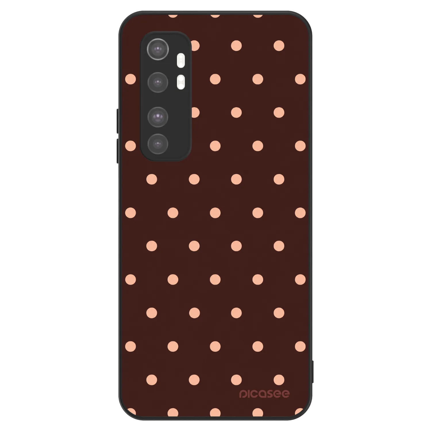 Picasee ULTIMATE CASE za Xiaomi Mi Note 10 Lite - Peach Dots & Chocolate
