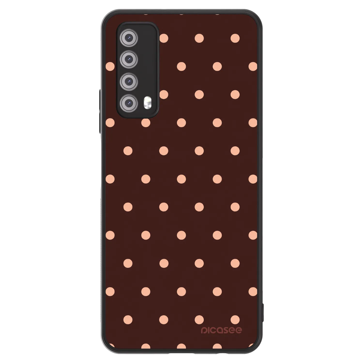 Picasee ULTIMATE CASE za Huawei P Smart 2021 - Peach Dots & Chocolate