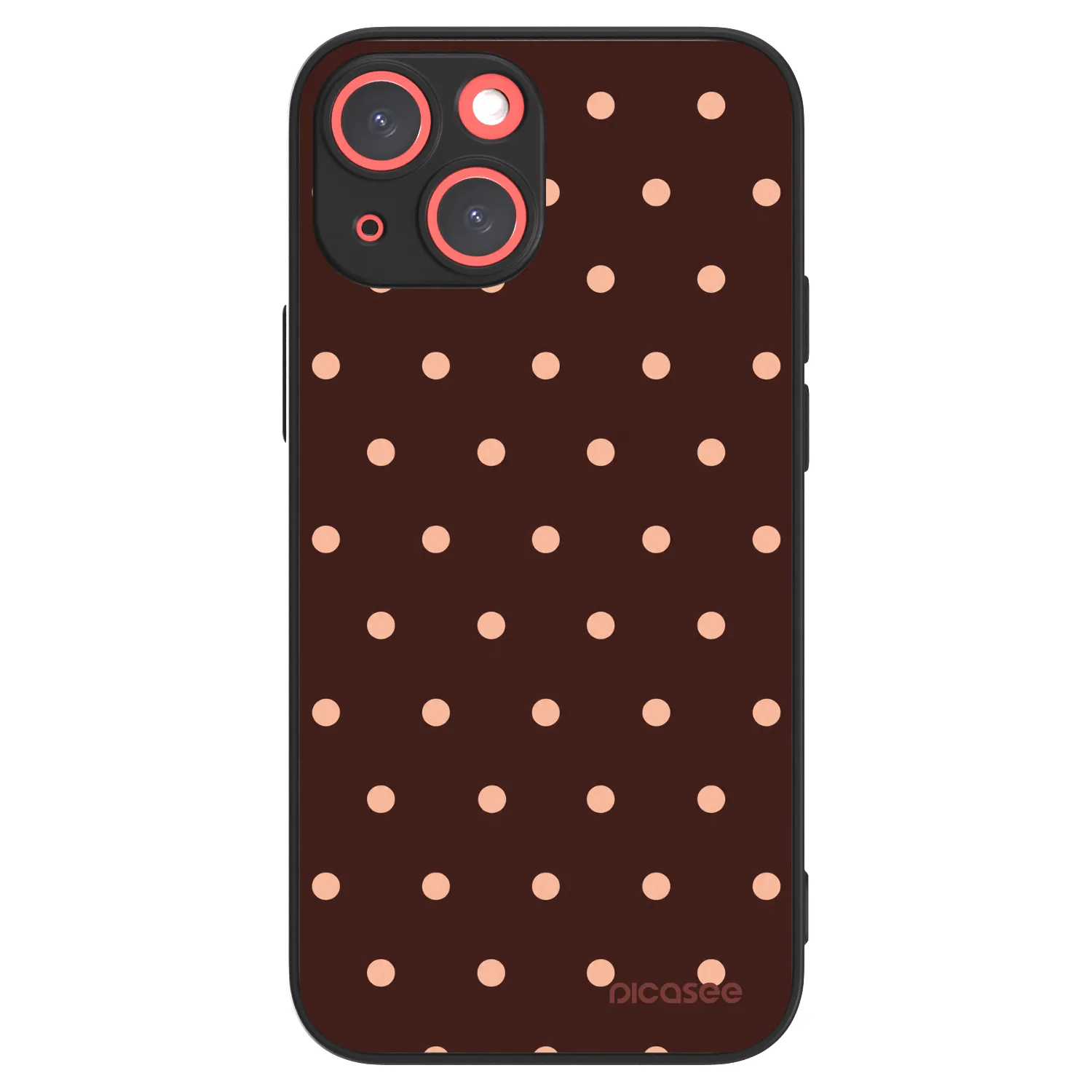 Picasee ULTIMATE CASE za Apple iPhone 13 mini - Peach Dots & Chocolate